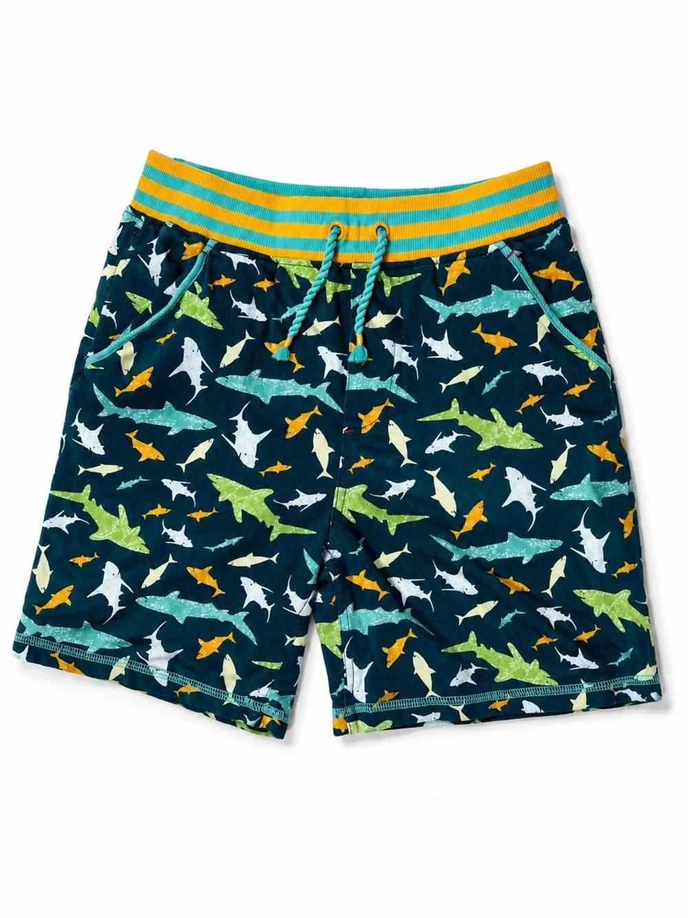Matilda Jane set of 2 boy’s size 10 shorts. Sharks and leaves print
